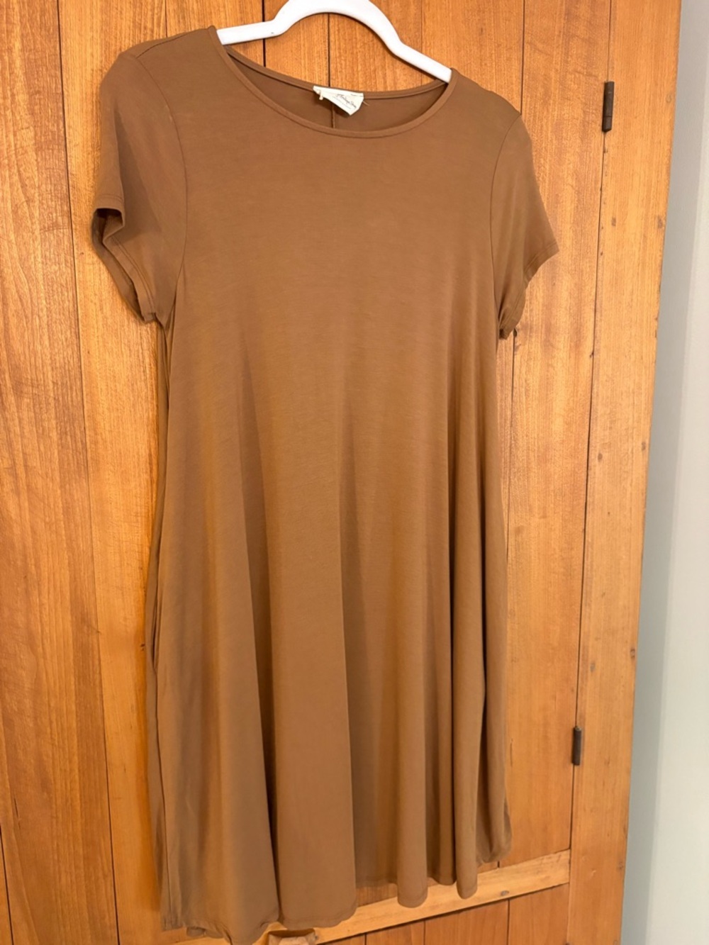Betsey’s Boutique Shop Camel A-Line Tunic Dress